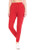 Leggings Depot JFL128-RED-L Fleece Lined Solid Jogger Track Pants w/Pockets, Large