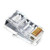 Davitu Electrical Equipments Supplies - Wholesale 25X RJ45 RJ-45 CAT5 Modular Plug Network Connector for Cat5 Cat5e Cat6 Cable - (Color: As The Picture)