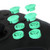 eXtremeRate Mint Green Interchangeable ABXY Buttons for Nintendo Switch Pro Controller, DIY Swappable Replacement ABXY for NS Pro Controller- Controller NOT Included