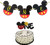 Mickey Mouse One Banner First Birthday Decorations - Mickey One Cake Topper, One Highchair Banner for Baby Boys Girls 1st Birthday Party Supplies