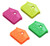 Lucky Line House Key Caps, Neon Colors Assorted, 2 Caps per 1 Card (16206)