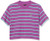 Obey Junior's Cropped Mock Neck Tee, Violet Multi, Large