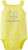 Carter's Slogan Bodysuit (Baby) - Yellow-9 Months