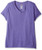 Hanes Women's X-Temp Short Sleeve V-Neck Tee with FreshIQ, Grape Heather, Medium