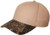 Marky G Apparel Solid Crown Cap with Camo Visor, Tan/Realtree A, Adjusta