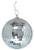 Rhode Island Novelty 4" Mirror Ball Toy Activity and Play