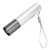 Dingln LED Flashlight, Mini LED Flashlight Portable USB Charging Zoomable Torch for Camping Hiking Emergency(Silver)