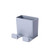 FDamage-Free Acrylic Wall Mount Organizer Storage Box for Phone Remote Control Holder Remote Control Holder Wall Mount Media Organizer Storage Box (Gray)