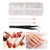 Burappoi Nail Art Design Tools, Nail Dotting Pen DIY Nail Art Tools Decoration Manicure Kit Nail Art Exquisite Rhinestones Decoration Tweezers Set Manicure Tool for Nail Art Supplies