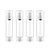 Minkissy Airless Pump Bottle, 4pcs Refillable Empty Clear Travel Lotion Pump Containers Travel Pump Dispenser Vacuum Press Pump Bottles for Foundation, Essence, Lotion (30ml)