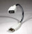 PCCABLES.COM Flexible USB Cable Flex Port 8 Inch Chrome GooseNeck A-Male A-Female Extension