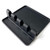 Silicone Kitchen Utensil Spoon Rest with Drip Pad for Multiple Utensils, Spoon Holder for Stove Top, Kitchen Silicone Utensil Rest Holder for Spoons, Ladles, Tongs  and  More (1pcs, black 4-Slot)