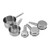 5 Pieces Stainless Steel Measuring Cups Set Stackable Measuring Set 