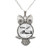 Wklo0avmg Writer Owl Necklace, Gift for Writer, Typewriter Jewelry, Author Owl Necklace, Writers Gift, Writing Quill, Gift for Author Writing,QK0O112