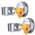 Adjustable Shower Head holder, Bathroom Suction Cup Handheld Shower head Bracket, Removable Handheld Showerhead  and  Wall Mounted Suction Bracket (Yellow-2)
