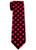 Retreez Classic Check Woven Microfiber Boy's Tie (8-10 years) - Black and Red Check