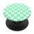 Checkered Green and White   Check Pattern PopSockets PopGrip: Swappable Grip for Phones  and  Tablets