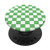 Checkered Green and White   Check Pattern PopSockets PopGrip: Swappable Grip for Phones  and  Tablets