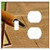 2-Gang, Toggle Outlet Combination Wall Plate Cover - Leave Map Envelope Post Paper Letters Penpal