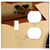 2-Gang, Toggle Outlet Combination Wall Plate Cover - Note Book Old Bookmark Coolie Leave Pen Close 1