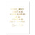 Either Write Something Worth Reading or Do Something Worth Writing. -Benjamin Franklin Quote Foiled Art Print, Unframed