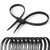 Zip Tie Handcuffs, HAIOOU 10Pcs Flex cuffs Disposable Self-locking Zip Cuffs, Heavy Duty Police Nylon Handcuffs Cable Tie Restraints with 270 lbs Tensile Strength, 35.4 inch Long, Black