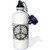 3dRose wb_40225_1 Peace Sign Bubbles-Inspirational Art Sports Water Bottle, 21 oz, White