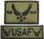 Papapatch Tactical USAF Hook and Loop Touch Fasteners Backing Patch and Tab Set - Olive Drab OD (PS-Hook-USAF-OD-Set)