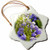 3dRose Pretty Spring Lavender Flowers Buds - Floral Photography Snowflake Ornament