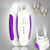 MigooPet Dog Nail Grinder - 3-Speed Powerful Pet Nail Grinder with LED Light- Electric Pet Nail Trimmer Painless Paws Grooming  and  Smoothing for Small to Medium Dogs  and  Cats (3 Speed, WhiteplusPurple)