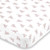 NoJo Cheetah Pink  and  White Super Soft Mini Crib Sheet, Pink, White
