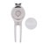 Golf Divot Tool, Zinc Alloy Divot Repair Tool with Magnetic Ball Marker Stylish Golf Accessory(D102Silver)