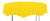 Creative Converting TABLECOVER, OCTY ROUND 82 inch, One size, School Bus Yellow