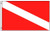 2x3 Diver Down Flag Scuba Diving Polyester Flag Boat Dive Marker Banner