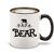 Shop4ever Papa Bear Black Handle Ceramic Coffee Mug Tea Cup