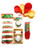 Baking Starter Kit Bundle with 50 Baking Cups Cupcake Muffin cups, 20 Happy Holidays Merry Christmas Fa La, HO HO, JOY Treat Bags, Measuring Cups, Spatula, Christmas in July- 5 items