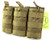 H World Shopping Tactical Molle M4 M16 AR15 Magazine Pouch Open Top Mag Holder Triple Airsoft MOLLE Mag Pouch (Tan)