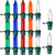 Multicolor Replacement Bulbs, Mini Xmas Lights Wire Christmas Light Set Christmas Decorations, 2.5 Volt (RBG-25M) (200 Pieces)