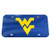 WinCraft NCAA West Virginia Mountaineers Crystal Mirror License Plate, Team Color, One Size