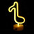 OSALADI LED Music Note Lamp Bedroom Symbol Sign Light USB Night Neon Light Decoration Table Lamp for Home