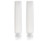 erioctry Pack of 2 50ml/30ml 50g/30g Clear Empty Travel Refillable Plastic Soft Tubes Bottle Packing Make up Cosmetics Container for Facial Cleanser Shampoo Cleanser Shower (50g)
