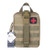 Huijukon Tactical MOLLE Rip-Away EMT Pouch Medical First Aid IFAK Pouch (Tan)