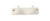 Creative Co-op White Stoneware Decor with 2 Wall Hooks,