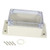 YXQ 100x68x50mm Clear Cover Junction Box Waterproof ABS Project Case Enclosure with Hole Cable Wire Connect Power Wall Hang (3.9 x 2.7 x 2 inches)