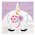 Unicorn with Gold Foil - Magical Rainbow Unicorn Baby Shower or Birthday Party Luncheon Napkins (16 Count)