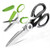 Molovee Kitchen Shears Stainless Steel,Kitchen Scissors Heavy Duty with Herb Scissors,Sharp Scissors for All Purpose