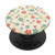 Floral Print Cream Color Phone Poppers PopSockets Grip and Stand for Phones and Tablets