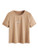 Romwe Women's Graphic Print Rolled Short Sleeve Casual Basic Tee Tops T Shirt Khaki M
