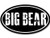 American Vinyl Black Oval with Distressed Writing Big Bear Sticker (Snow ski Resort California ca)