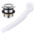 Conversion Kit Bathtub Tub Drain Assembly,Toe Style Touch Bathtub Drain Stopper,Replacement Foot Lock Assembly, for Use with Drain Pipe